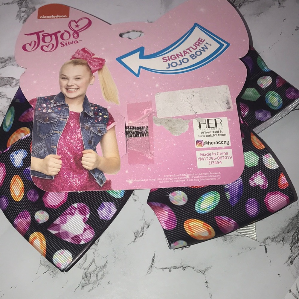 NWT Jojo Diamond or microphone large hair bow - Picture 6 of 8